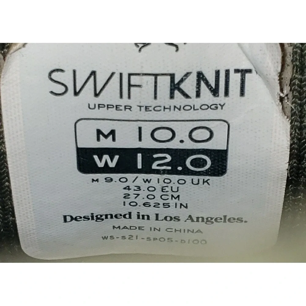 Wolf & Shepard Swiftknit Comfort Shoes Green Mens 10 Womens 12